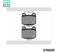 BRAKE PAD SET DISC BRAKE T1386N FOR MITSUBISHI LANCER/VII TOYOTA SUBARU