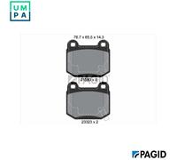 BRAKE PAD SET DISC BRAKE T1386N FOR MITSUBISHI LANCER/VII TOYOTA SUBARU