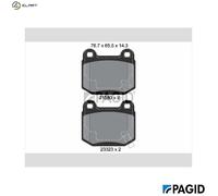 BRAKE PAD SET DISC BRAKE T1386N FOR MITSUBISHI LANCER/VII TOYOTA SUBARU