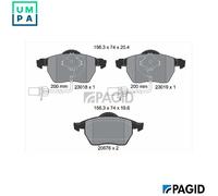 PAGID T1388N Brake pad set
