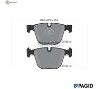 PAGID T1389N Brake pad set