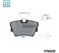 PAGID T1390N Brake pad set