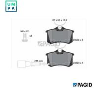 PAGID T1392N Brake pad set