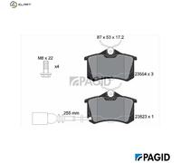 PAGID T1392N Brake pad set