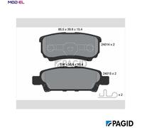 BRAKE PAD SET DISC BRAKE T1395N FOR MITSUBISHI OUTLANDER LANCER/VIII/Sportback