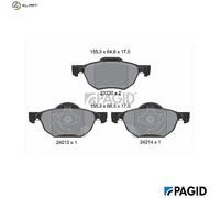 PAGID T1397N Brake pad set