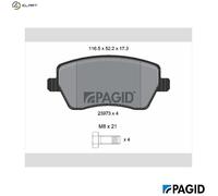 PAGID T1399N Brake pad set