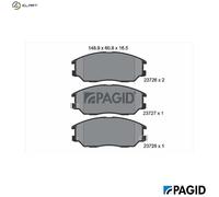 PAGID T1400N Brake pad set