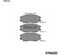 PAGID T1400N Brake pad set