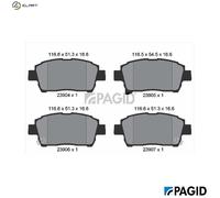 PAGID T1404N Brake pad set