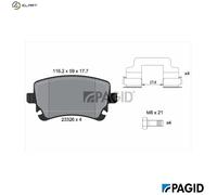 BRAKE PAD SET DISC BRAKE T1410N FOR VW CALIFORNIA/T5/Camper TRANSPORTER/Van 2.0L