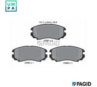 PAGID T1412N Brake pad set