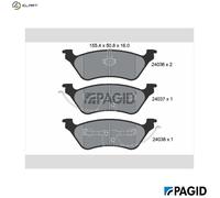 PAGID T1421N Brake pad set