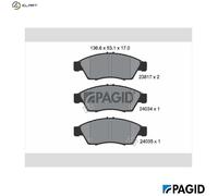 PAGID T1423N Brake pad set