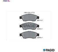 PAGID T1423N Brake pad set
