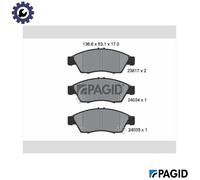 BRAKE PAD SET DISC BRAKE T1423N FOR SUZUKI M13A 1.3L M16A 1.6L 8HY 1.4L 4cyl