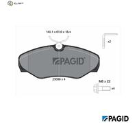 BRAKE PAD SET DISC BRAKE T1424N FOR RENAULT TRAFIC/II/Platform/Chassis/Van/Bus