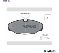 PAGID T1424N Brake pad set
