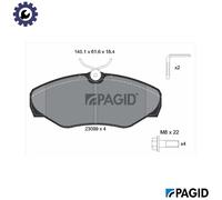 PAGID T1424N Brake pad set