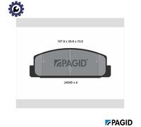 BRAKE PAD SET DISC BRAKE T1428N FOR MAZDA 323/VI/Hatchback 6/Station/Wagon/III