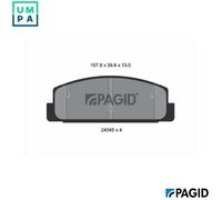 PAGID T1428N Brake pad set