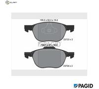 PAGID T1436N Brake pad set