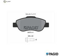 PAGID T1442N Brake pad set