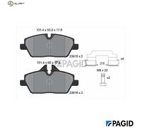 BRAKE PAD SET DISC BRAKE T1444N FOR MINI BMW 2/Active/Tourer/F45/E8 1.5L 3cyl