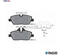 BRAKE PAD SET DISC BRAKE T1444N FOR MINI BMW 2/Active/Tourer/F45/E8 1.5L 3cyl
