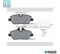 BRAKE PAD SET DISC BRAKE T1444N FOR MINI BMW 2/Active/Tourer/F45/E8 1.5L 3cyl