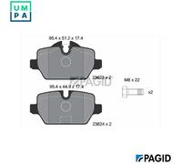 PAGID T1445N Brake pad set