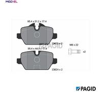 BRAKE PAD SET DISC BRAKE T1445N FOR BMW 3/E92/E90 N46B20B/CC/E/A/BD/C/CBA 2.0L