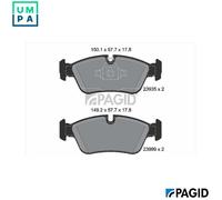PAGID T1446N Brake pad set