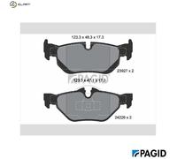 BRAKE PAD SET DISC BRAKE T1447N FOR BMW 3/E90/E92/E91/Convertible X1/E84A 1.6L