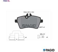 BRAKE PAD SET DISC BRAKE T1452N FOR MERCEDES-BENZ OM 640.942 2.0L 4cyl A-CLASS