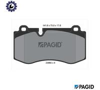 BRAKE PAD SET DISC BRAKE T1454N FOR MERCEDES-BENZ OM 651.961 2.1L 4cyl S-CLASS