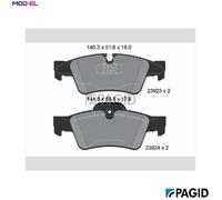 BRAKE PAD SET DISC BRAKE T1455N FOR MERCEDES-BENZ M 272.945 OM642.820/940 3.0L