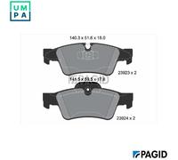 BRAKE PAD SET DISC BRAKE T1455N FOR MERCEDES-BENZ M 272.945 OM642.820/940 3.0L