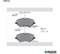 PAGID T1462N Brake pad set