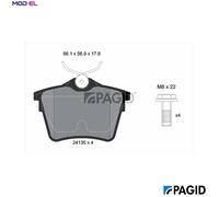 PAGID T1463N Brake pad set