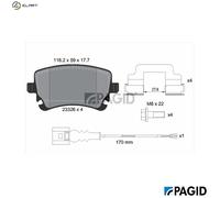 PAGID T1469N Brake pad set