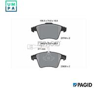 BRAKE PAD SET DISC BRAKE T1478N FOR VW BLK/BPD/BAC/BPE 2.5L 5cyl TOUAREG 3.0L