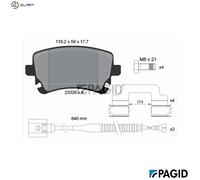 PAGID T1481N Brake pad set