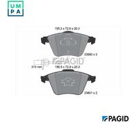 BRAKE PAD SET DISC BRAKE T1487N FOR AUDI A4/B7/Convertible/B6 A6/C6/Allroad 2.0L