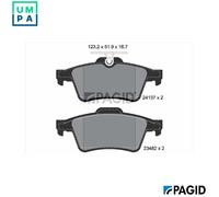 PAGID T1489N Brake pad set