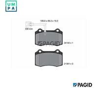 PAGID T1490N Brake pad set
