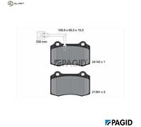 PAGID T1490N Brake pad set