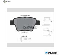 BRAKE PAD SET DISC BRAKE T1496N FOR PEUGEOT 207/Hatchback/Van/SW/CC 307/Break