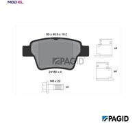 BRAKE PAD SET DISC BRAKE T1496N FOR PEUGEOT 207/Hatchback/Van/SW/CC 307/Break