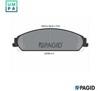 BRAKE PAD SET DISC BRAKE T1503N FOR DODGE LANCIA CHRYSLER ERB 3.6L EGG 3.5L 8cyl